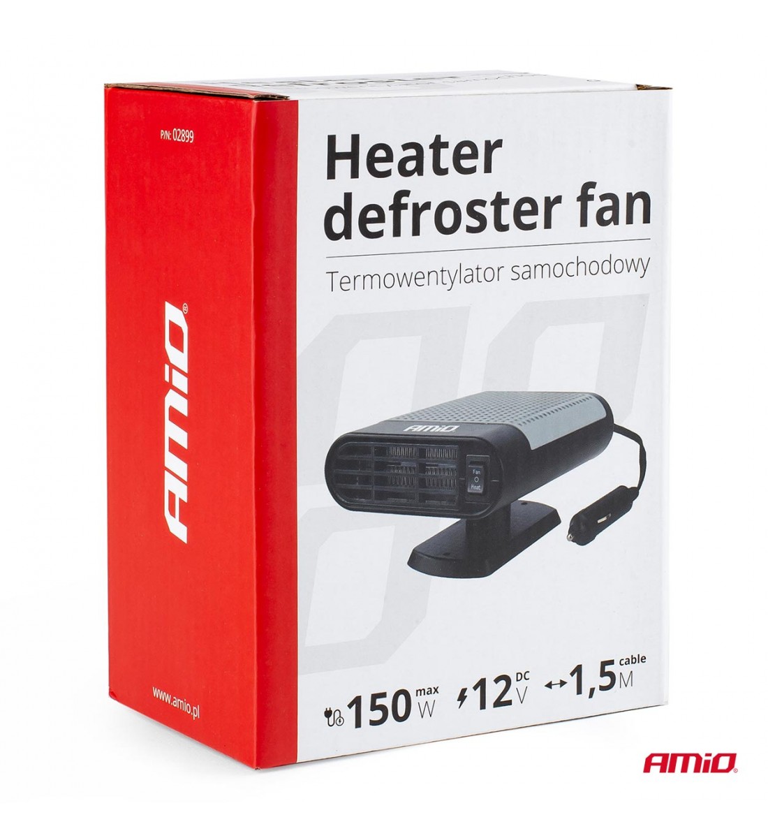 Aeroterma auto , dezghetator, ventilator -12V 150W, Amio 02899