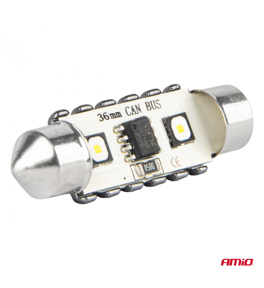 Becuri LED CANBUS 12SMD Festoon C5W 3838 36mm Alb 12/24V 