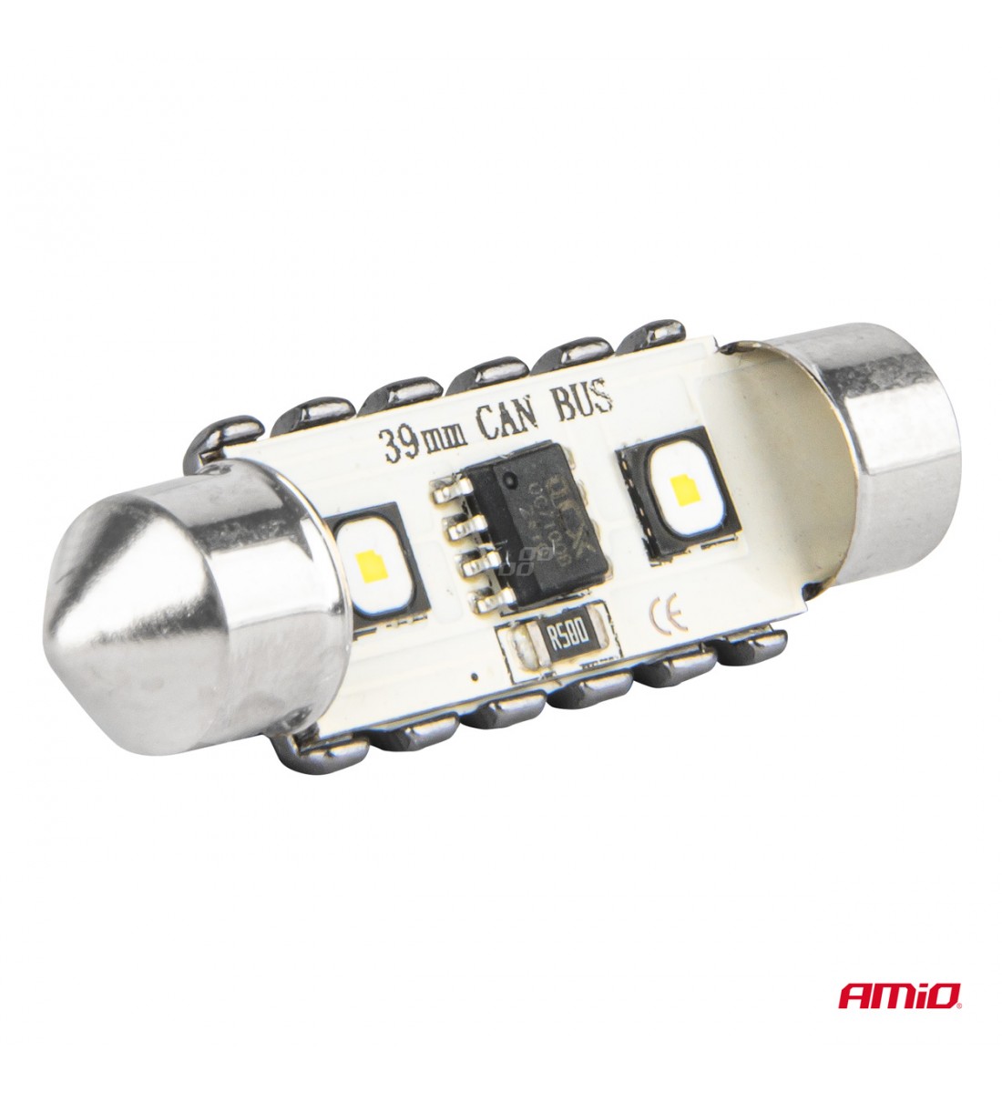 Becuri LED CANBUS 12SMD Festoon C5W 3838 39mm Alb 12/24V 