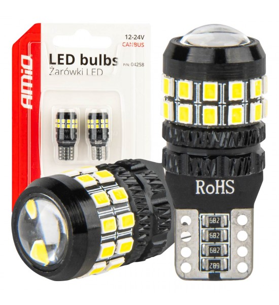 Becuri LED CANBUS T10 W5 W 27SMD 2016 Alb 12 V 24 V Becuri LED CANBUS T10 W5 W 27SMD 2016 Alb 12 V 24 V