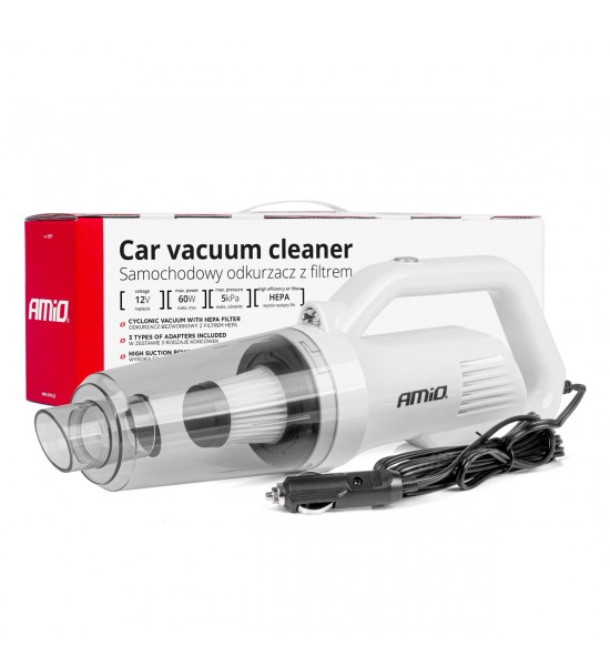 Aspirator auto 12V 60W HEPA 5kPa AMIO-03691 Aspirator auto 12V 60W HEPA 5kPa AMIO-03691