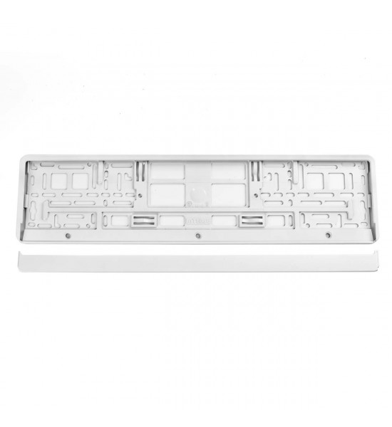 Suport numar inmatriculare -Alb