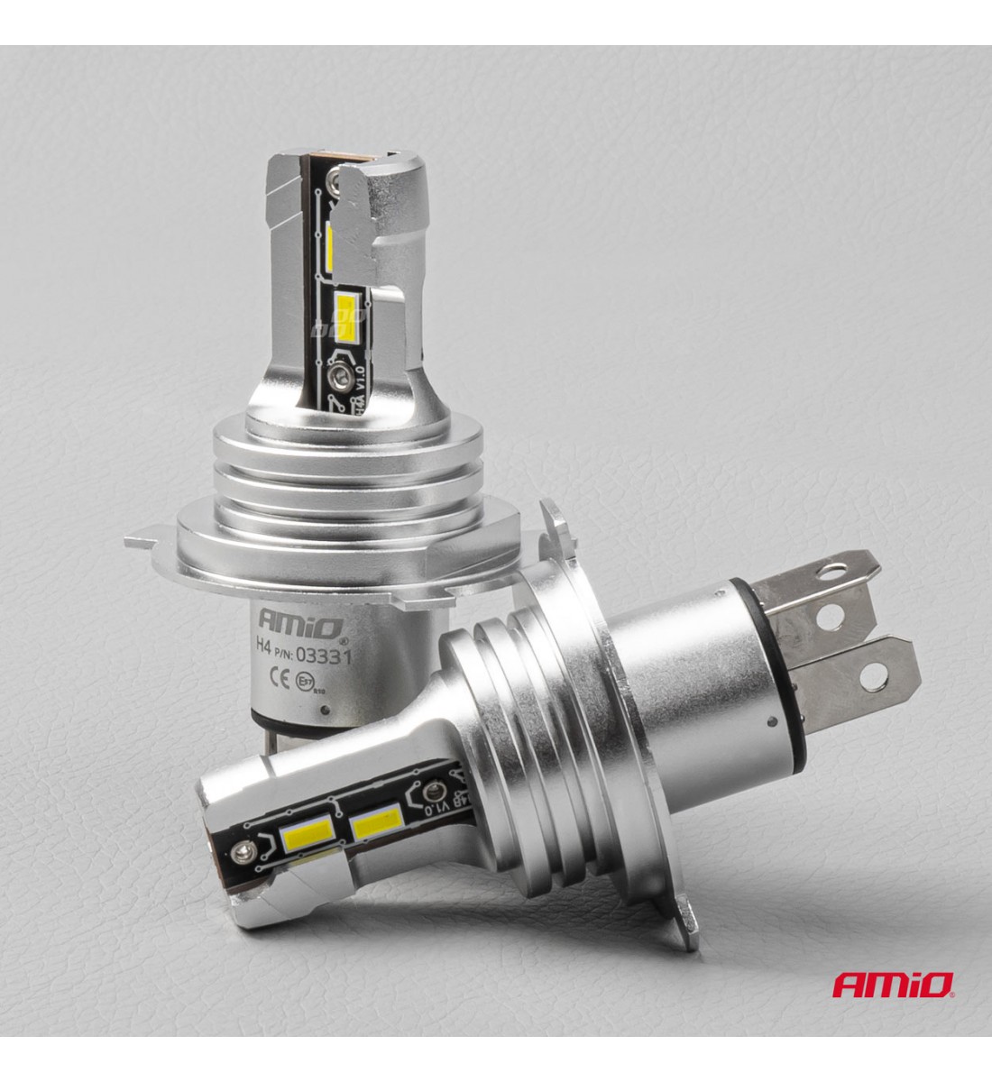 Set 2 becuri LED, H4, H-mini, AMiO Set 2 becuri LED, H4, H-mini, AMiO
