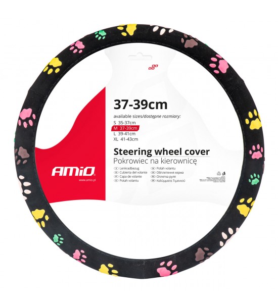 Husa volan SWC-45-M (37-39cm) cu labute Husa volan SWC-45-M (37-39cm) cu labute