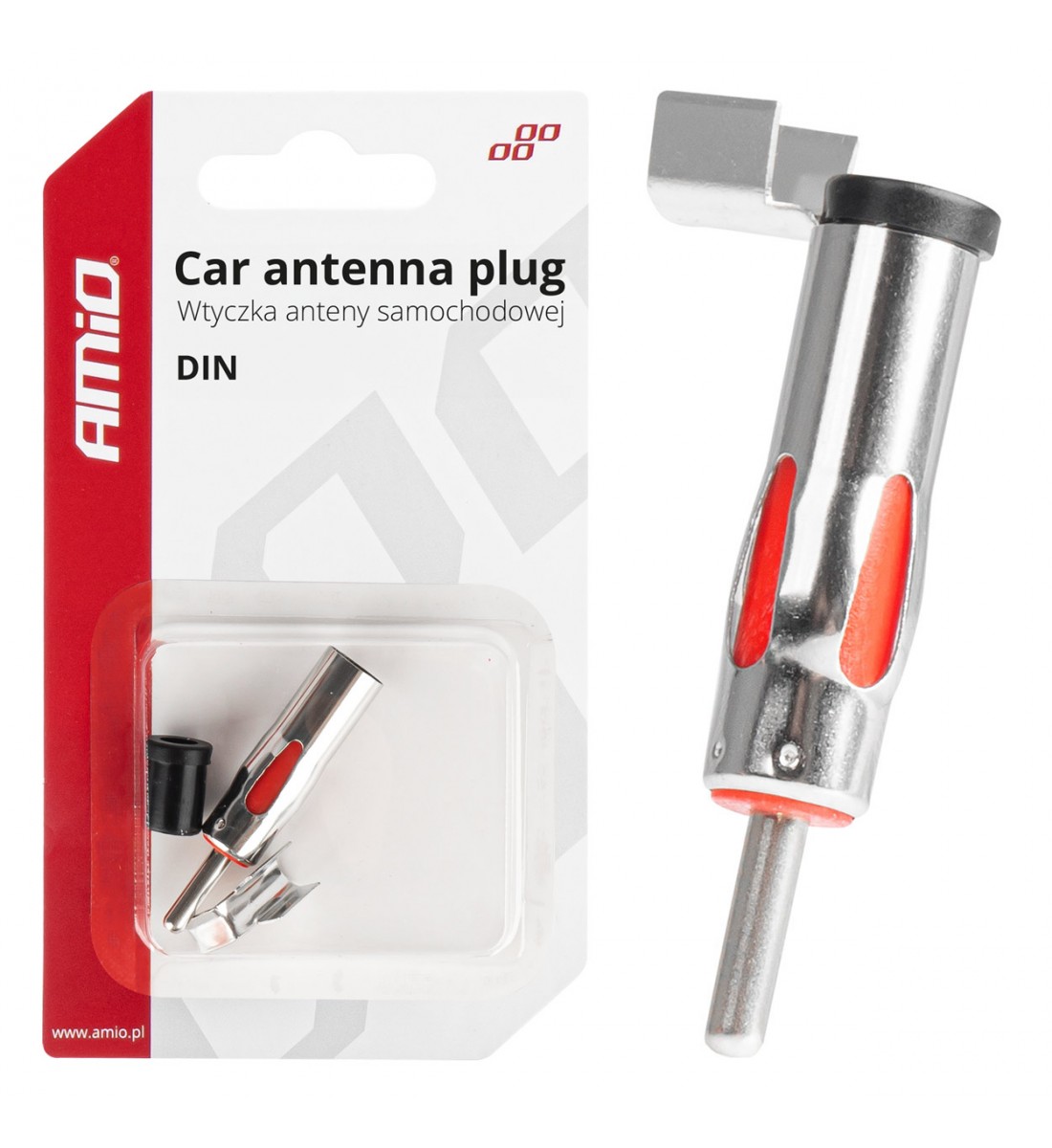 Mufă conector antenă auto în unghi DIN AMIO-03970