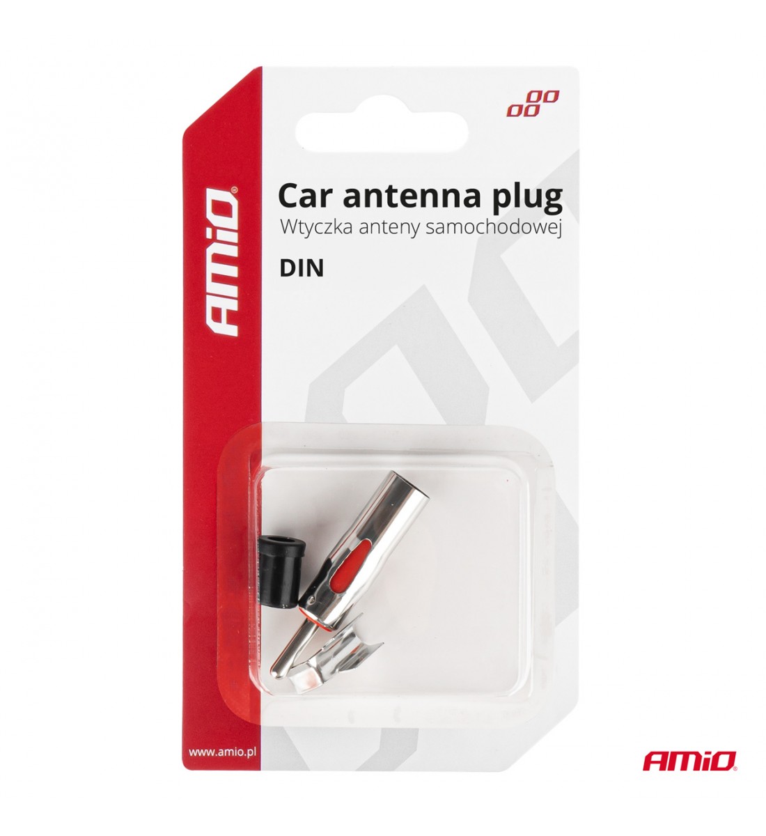 Mufă conector antenă auto în unghi DIN AMIO-03970