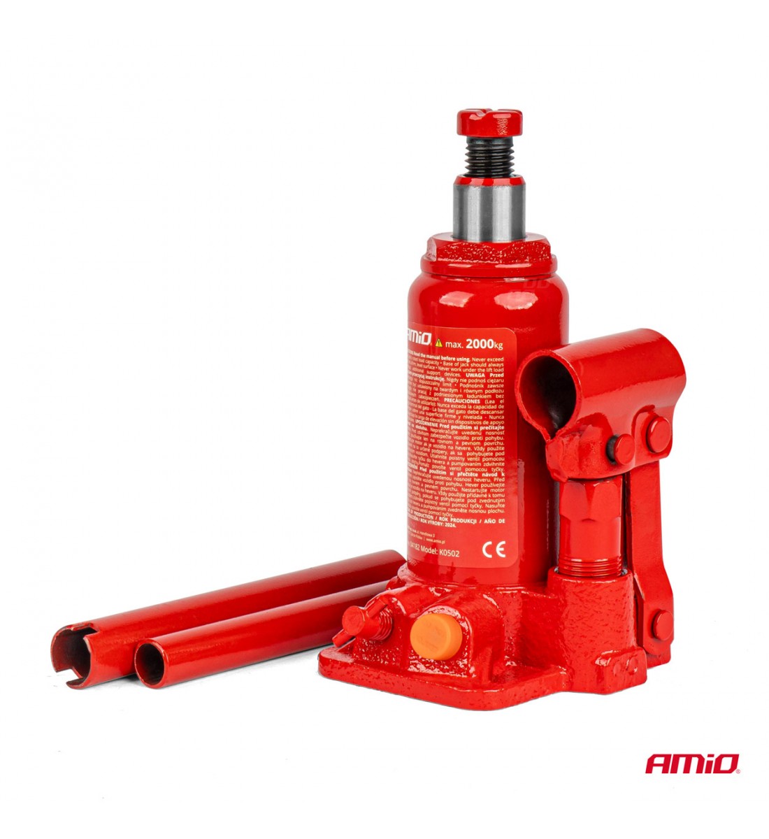 Cric hidraulic  vertical 2T cutie PVC AMIO-04182