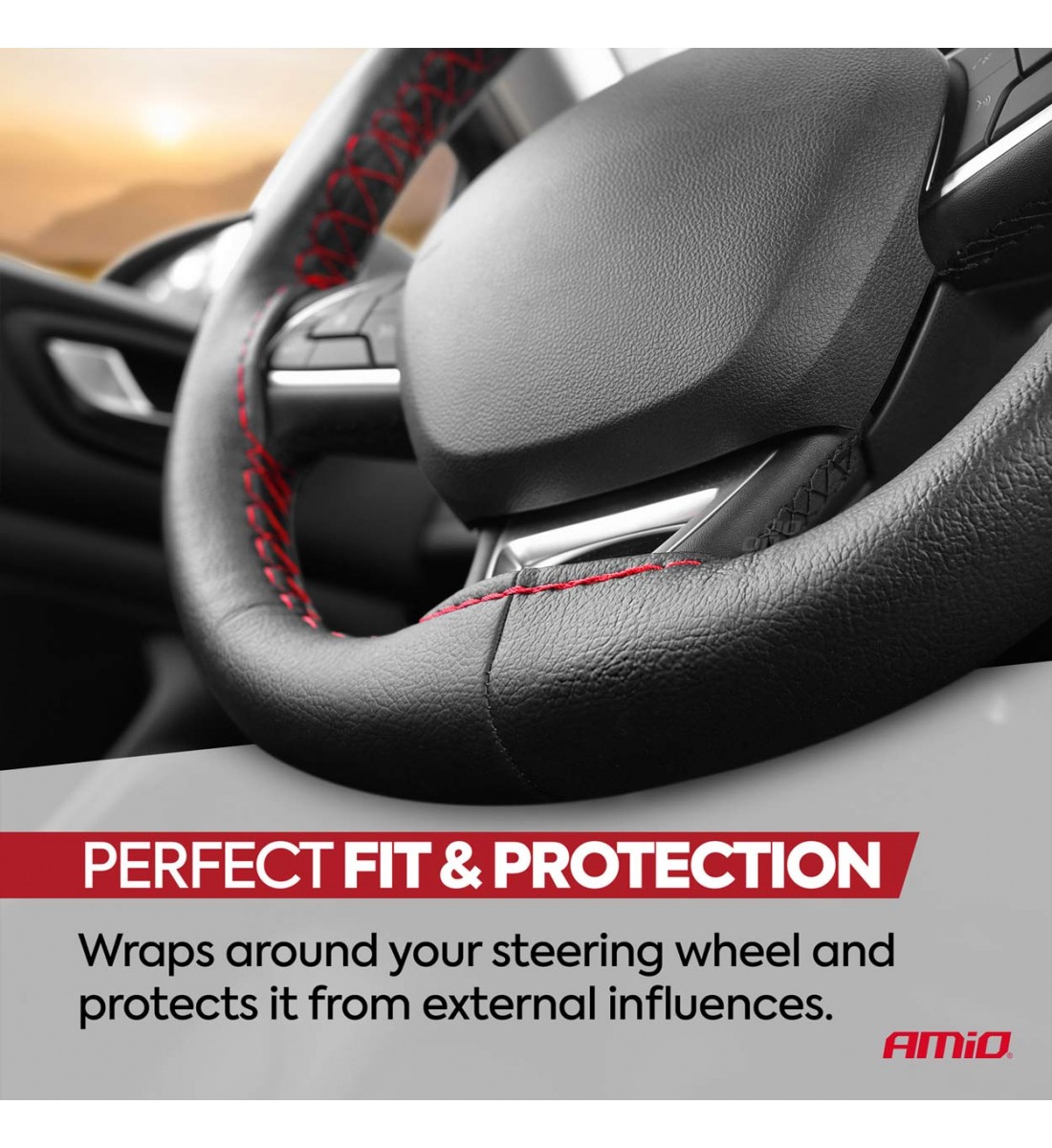 Husă de cusut pentru volanul mașinii M 38-39cm OTOM-OTDK103 Husă de cusut pentru volanul mașinii M 38-39cm OTOM-OTDK103