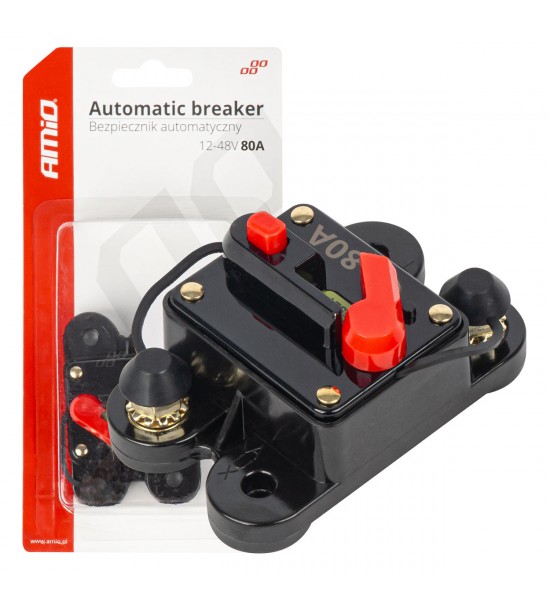 Siguranta automata auto 80A 12V 24V 48V AMIO-03827