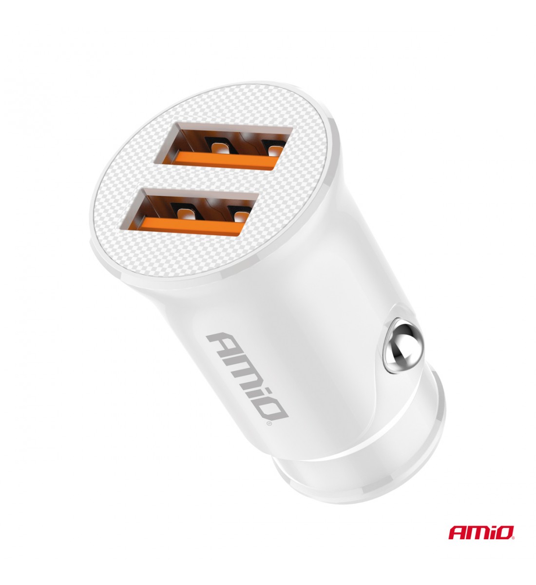 Încărcător auto 2x USB-A 2.1A AMIO-03872