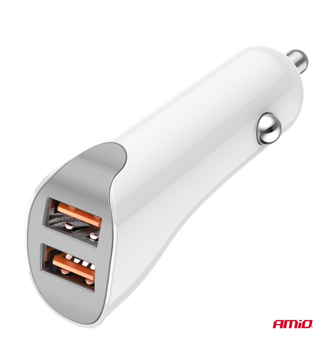 Încărcător auto 2x USB-A 2.1A AMIO-03874