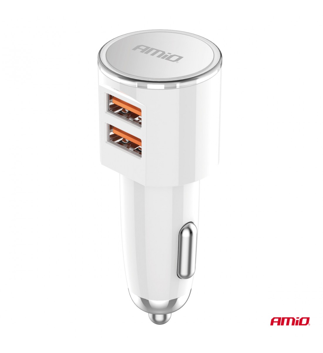 Încărcător auto 2x USB-A 3.4A AMIO-03888