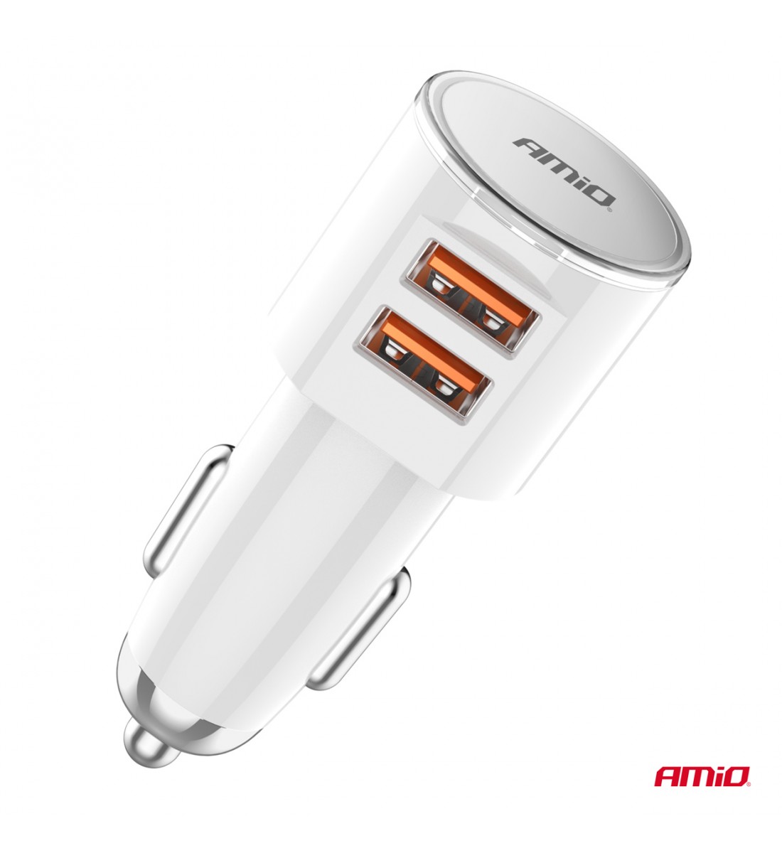 Încărcător auto 2x USB-A 3.4A AMIO-03888