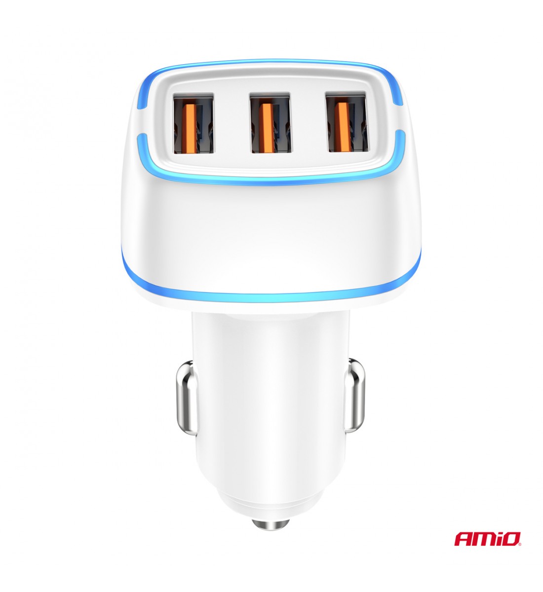 Încărcător auto 3x USB-A 30W AMIO-03889