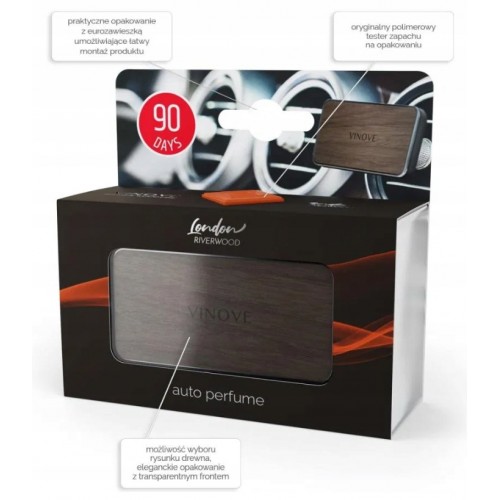Odorizant auto, Premium, VINOVE, CLASSIC LEATHER LINE, SILVERSTONE