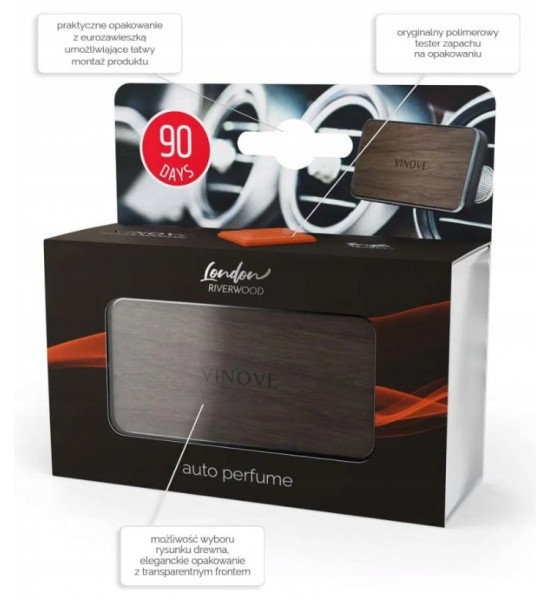 Odorizant auto, Premium, VINOVE, CLASSIC LEATHER LINE, SILVERSTONE Odorizant auto, Premium, VINOVE, CLASSIC LEATHER LINE, SILVERSTONE