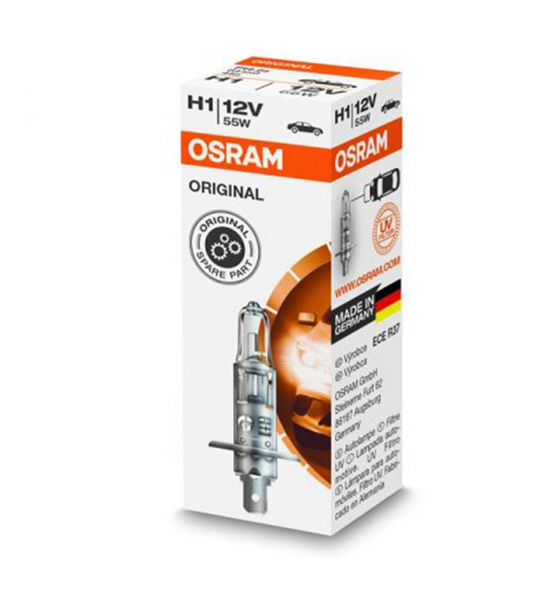 Bec Halogen Auto, Osram, H1, P14,5S, 12 V, 55w