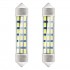 Set 2 becuri auto C5W/ Sofit, Standard 3014, 18 SMD, 41 mm, 12V, culoare alb Set 2 becuri auto C5W/ Sofit, Standard 3014, 18 SMD, 41 mm, 12V, culoare alb