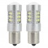 Set 2 Becuri  Auto, P21W, BA15s, 1156, CANBUS, 24 SMD, 12/24V, alb