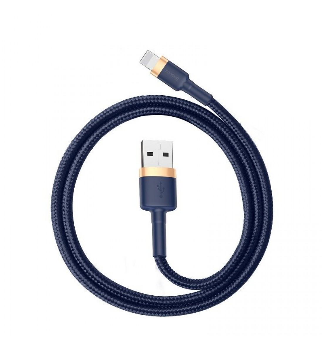 Cablu, USB, 1.5A, 2m, albastru și auriu