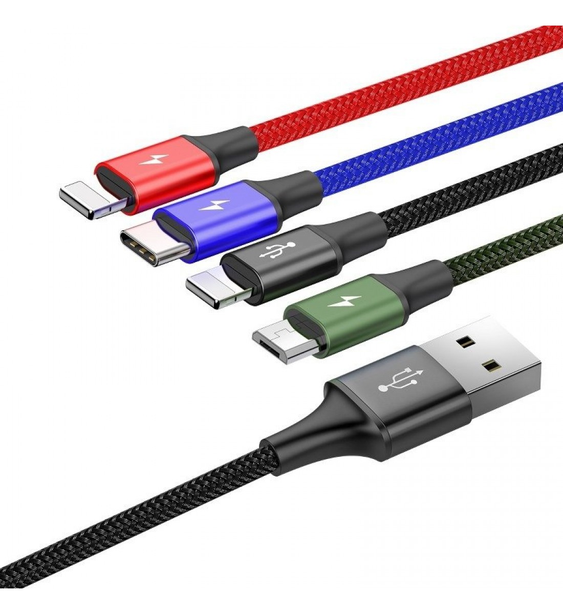 Cablu, USB 4 +1, negru, USB-C, 3.5 A, 1.2 m