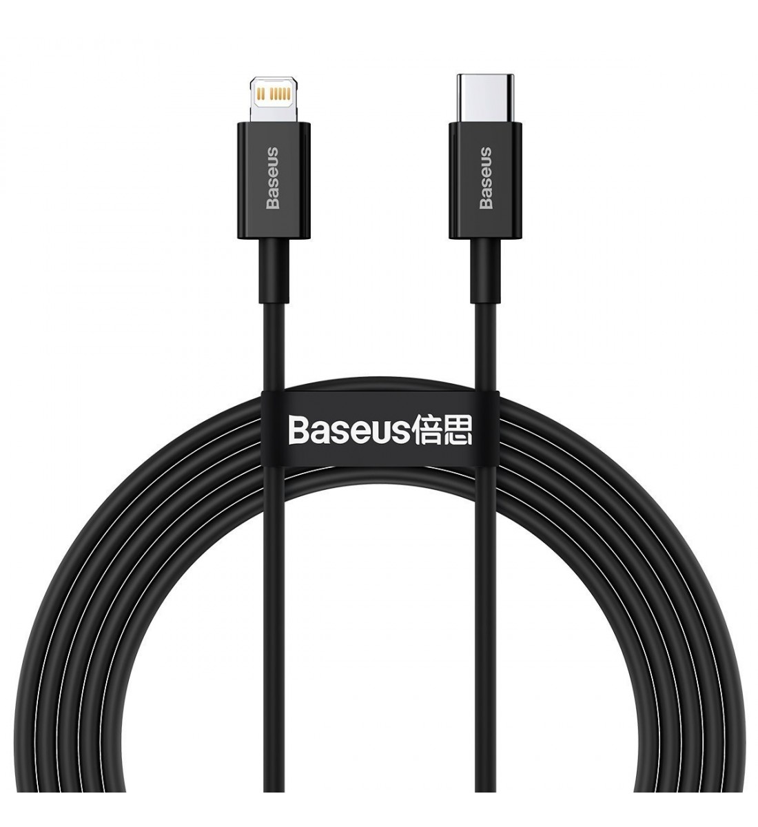 Cablu, USB-C la Lightning, Baseus Superior Series, 20W, 2m, negru