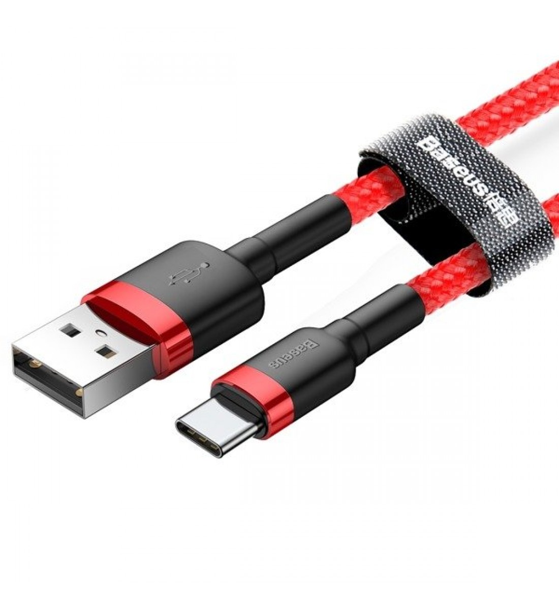 Cablu USB la USB-C, Baseus Cafule, 1.5A, 1m, Roșu