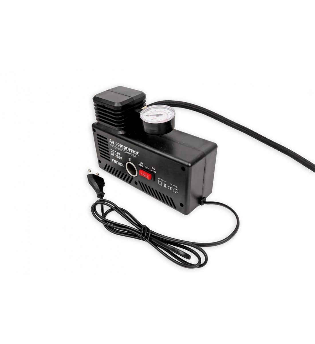 Compresor auto, 18 bari, 12V/230V, 4 adaptoare