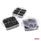 Set 620 piese, cleme, clipsuri si pini fixare auto, plastic