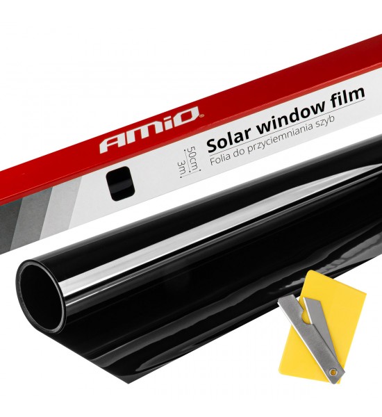 Folie geam auto, Ultra Dark Black, 0,5x3m, 1% Folie geam auto, Ultra Dark Black, 0,5x3m, 1%