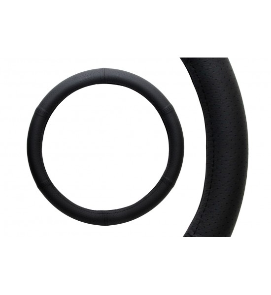 Husă volan, piele naturală, M, 37-39, matlasata