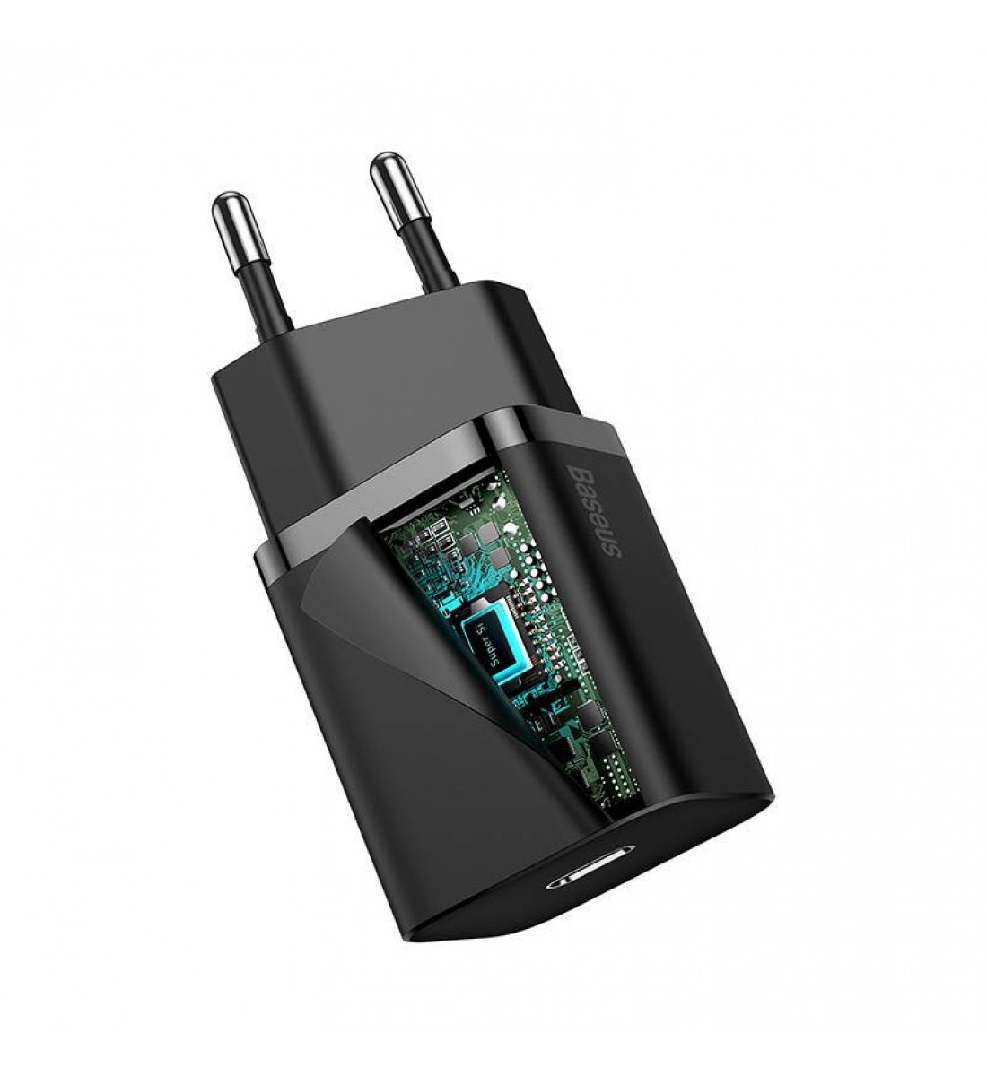 Incarcator priza, Baseus Super Si Quick Charger, 1 x USB C, 20W, negru