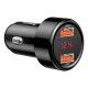 Incarcator de masina, Baseus Magic, USB 3.0, 45W, negru