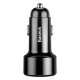 Incarcator de masina, Baseus Magic, USB 3.0, 45W, negru