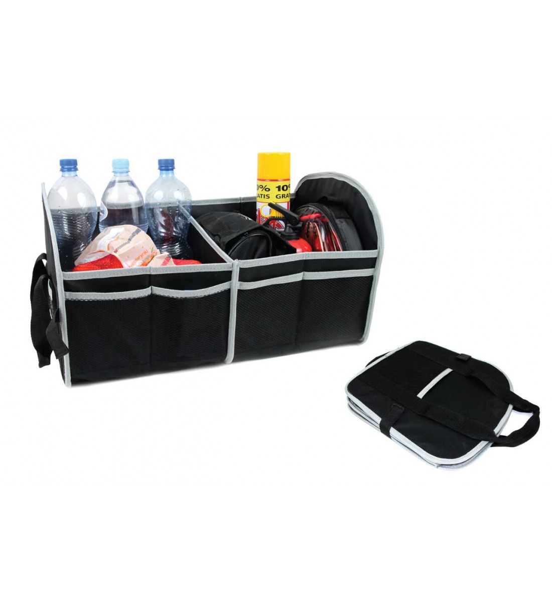 Organizator universal pliabil pentru portbagaj, 54 x 31 x 30 cm