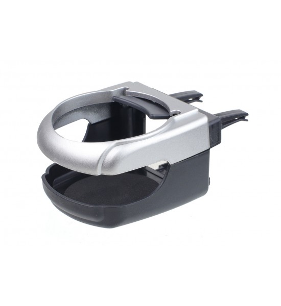 Suport universal pentru băuturi argintiu