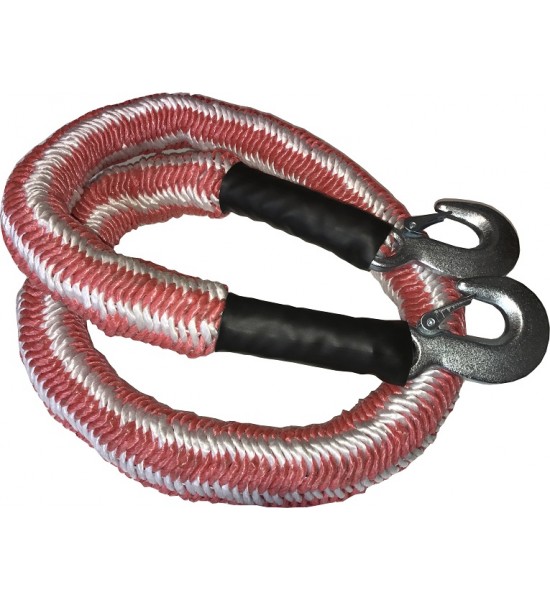 Chinga tractare, flexibila, 2500 - 3000 kg, 4m, alb - rosu Chinga tractare, flexibila, 2500 - 3000 kg, 4m, alb - rosu