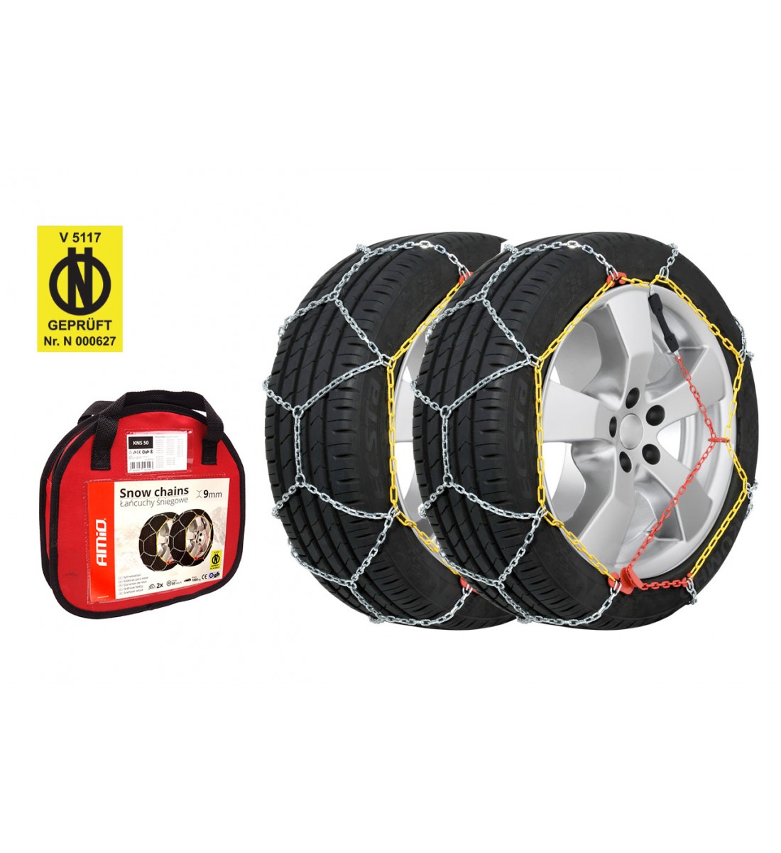 Set 2 lanturi auto pentru zapada, 9mm, KNS-100