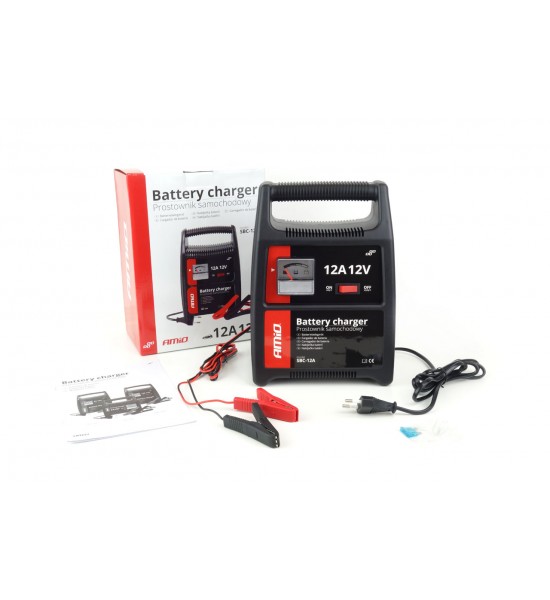 Redresor/Încărcător Baterii Auto, 12A, 12V AMiO SBC-12A