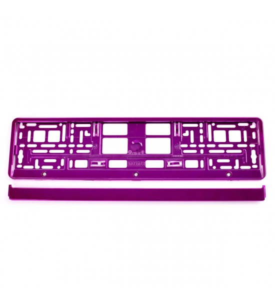 Suport numar, roz metalizat, 53 x 13 cm