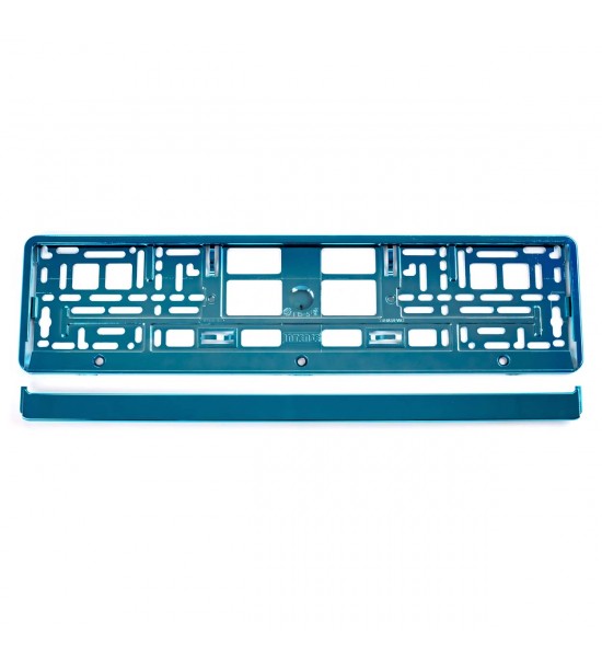 Suport numar, turcoaz metalizat, 53 x 13 cm