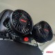 Ventilator auto pentru tetieră cu încărcător USB 2x4" 12V