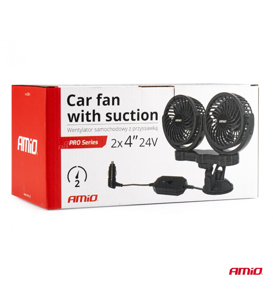 Ventilator auto cu aspiratie 2x4", 24V Ventilator auto cu aspiratie 2x4", 24V