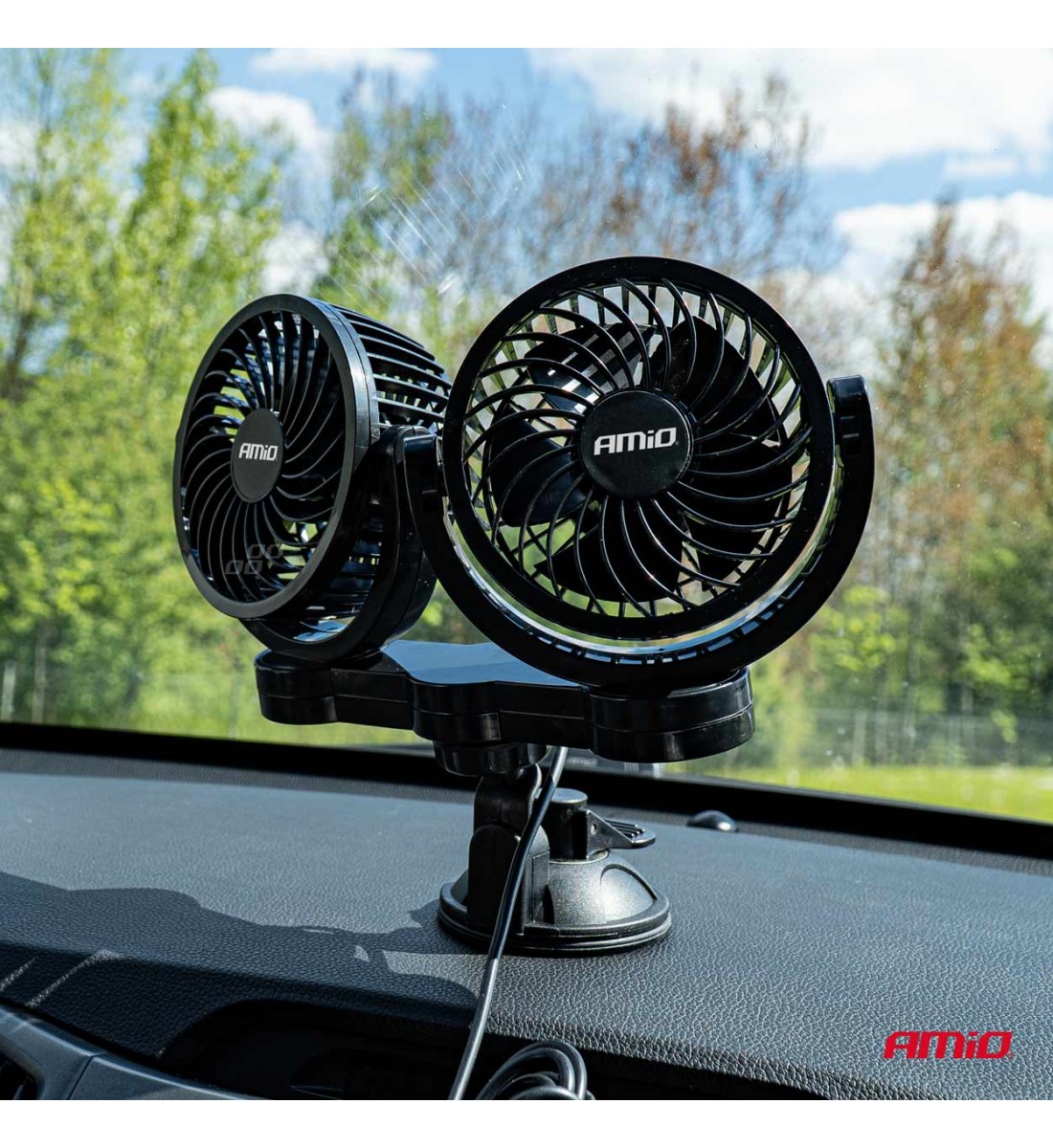 Ventilator auto cu aspiratie 2x4", 24V Ventilator auto cu aspiratie 2x4", 24V