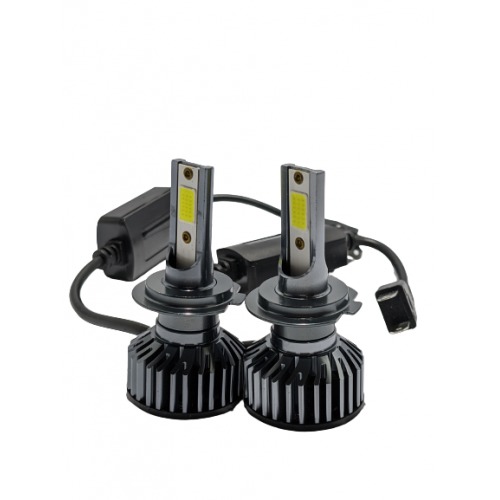 Set 2 Becuri  Auto, F2, H7, Cob Can, 75w, 6000k, 