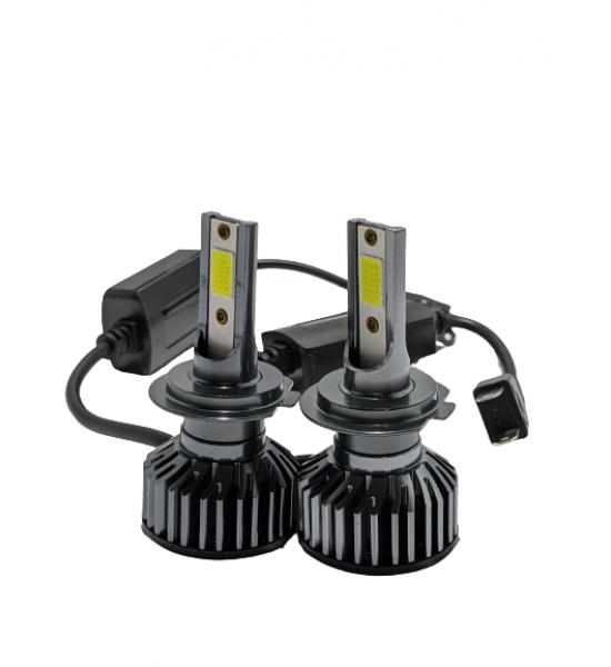 Set 2 Becuri  Auto, F2, H7, Cob Can, 75w, 6000k, 