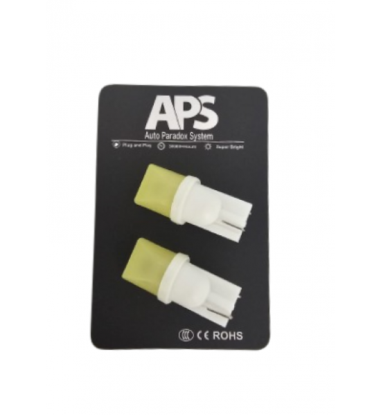 Set 2 becuri auto W5W/ T10-CERAMIC 12V-alb CALD