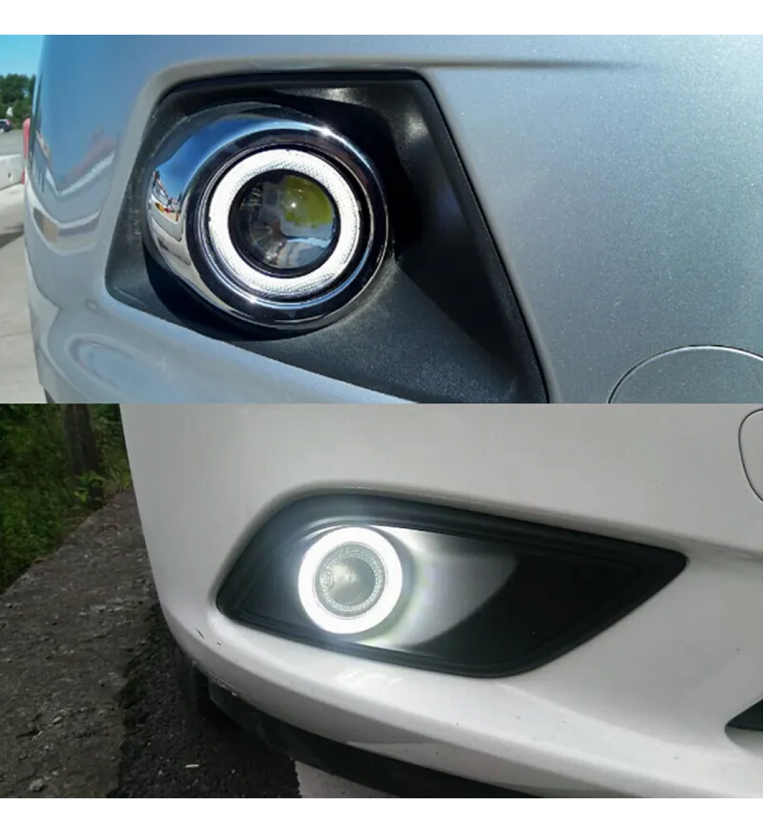 Lumina de ceata, BMW Angel Eye, 64 mm, culoare alba