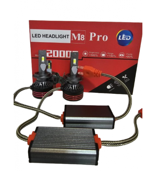 Set doua LEDURI auto M8-H7   12V/24V  CANBUS