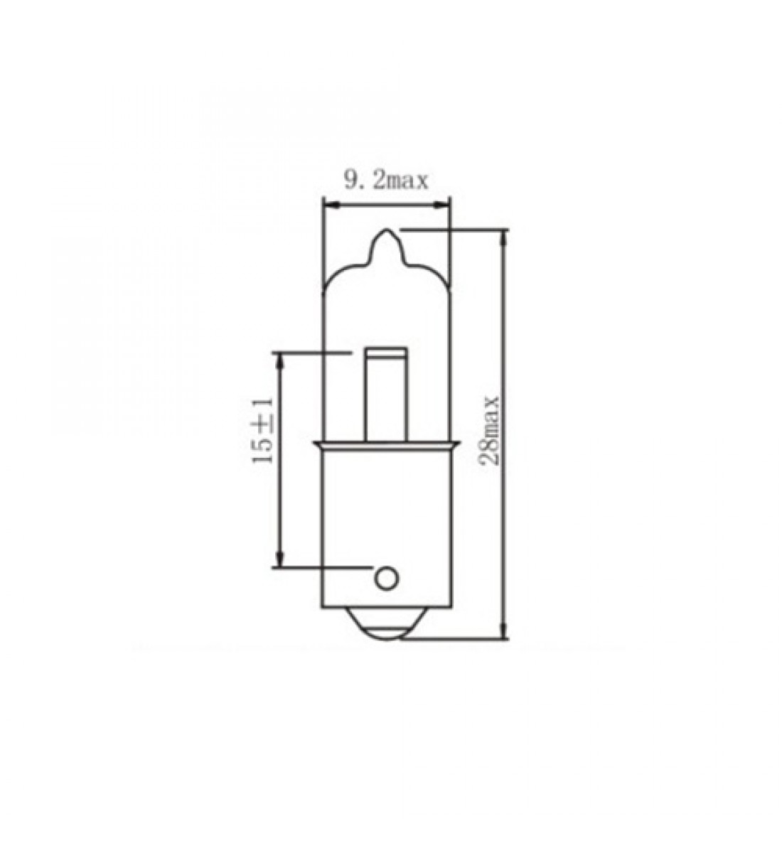 Bec Halogen Auto, BAX9S, 12V, 6W Bec Halogen Auto, BAX9S, 12V, 6W